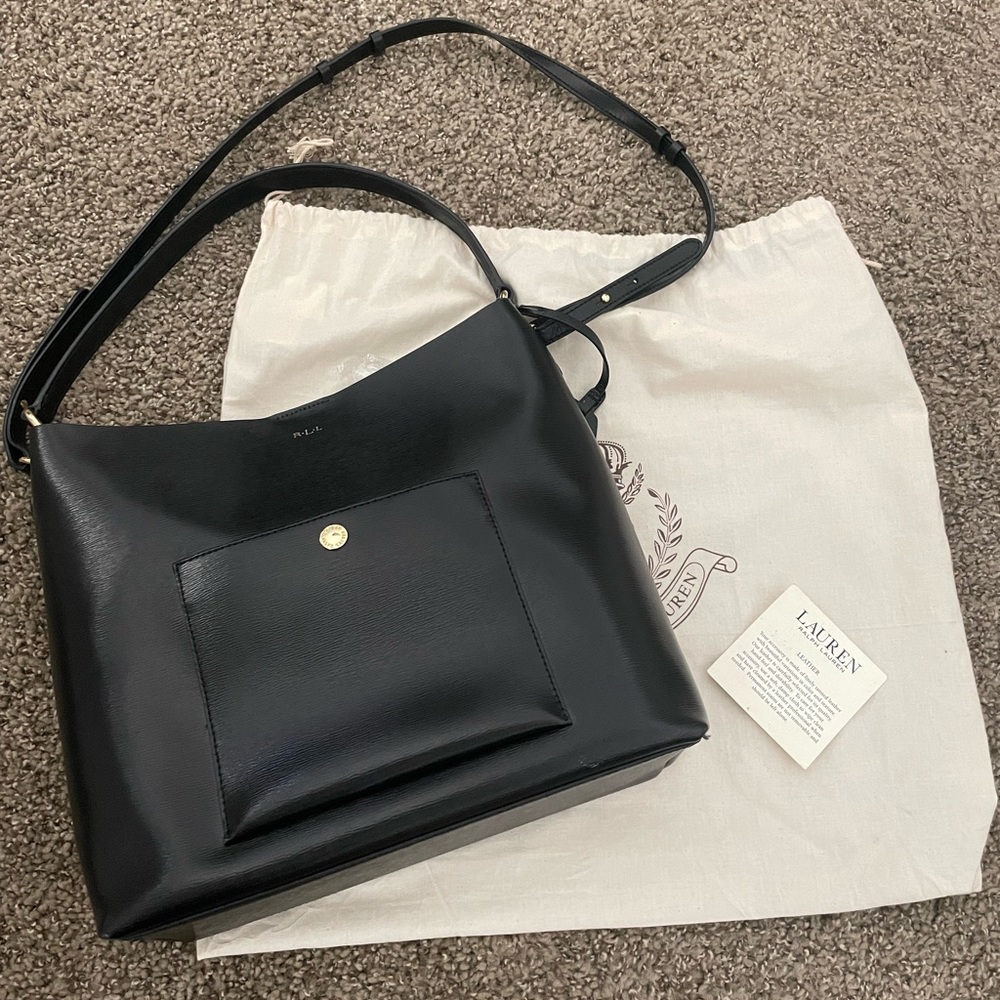 Ralph Lauren Bucket Bag with Short & Long Strap